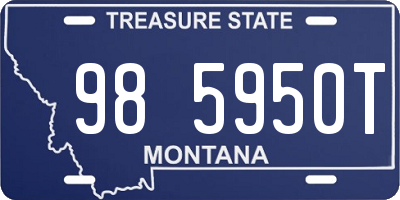 MT license plate 985950T