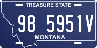 MT license plate 985951V