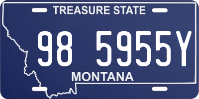 MT license plate 985955Y