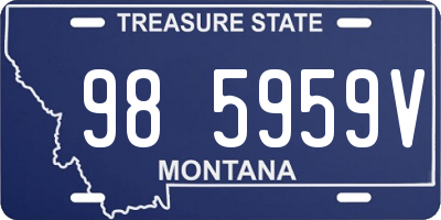 MT license plate 985959V