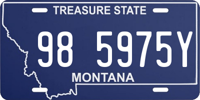 MT license plate 985975Y