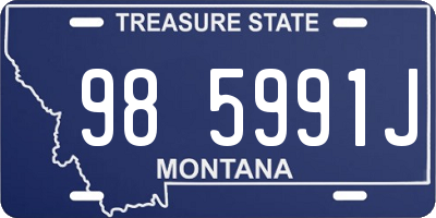 MT license plate 985991J