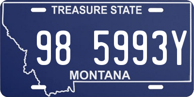 MT license plate 985993Y