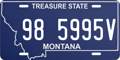 MT license plate 985995V