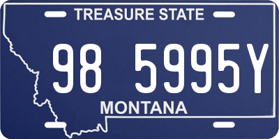 MT license plate 985995Y