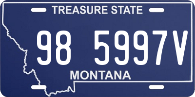 MT license plate 985997V