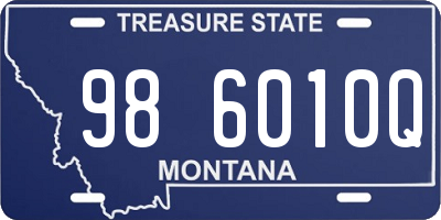 MT license plate 986010Q