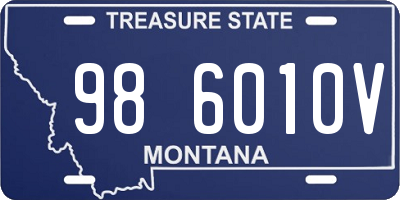 MT license plate 986010V