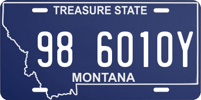 MT license plate 986010Y
