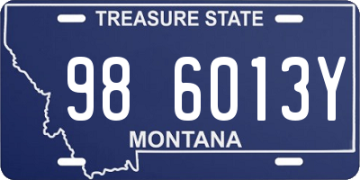 MT license plate 986013Y