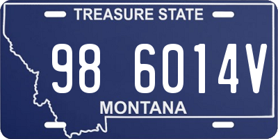 MT license plate 986014V