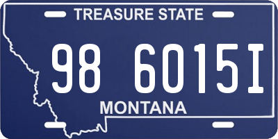 MT license plate 986015I