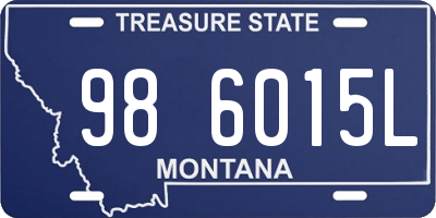 MT license plate 986015L