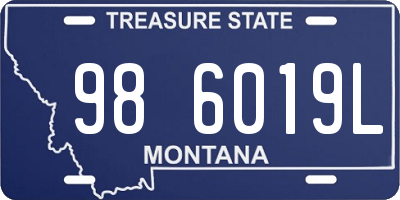 MT license plate 986019L