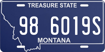 MT license plate 986019S