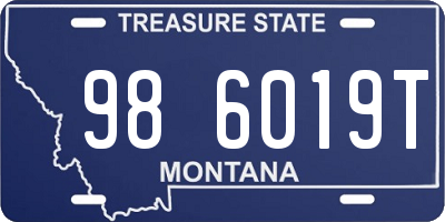 MT license plate 986019T