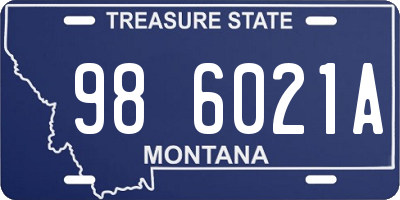 MT license plate 986021A
