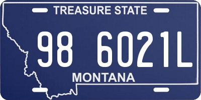 MT license plate 986021L