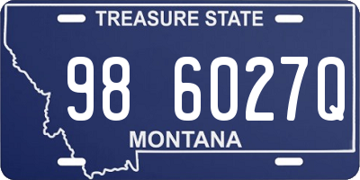 MT license plate 986027Q