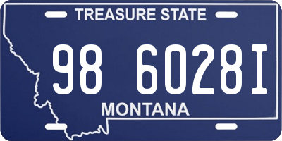 MT license plate 986028I