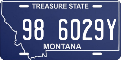 MT license plate 986029Y