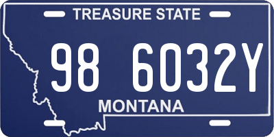 MT license plate 986032Y