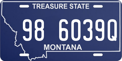 MT license plate 986039Q