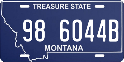 MT license plate 986044B