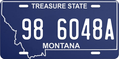 MT license plate 986048A