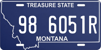 MT license plate 986051R