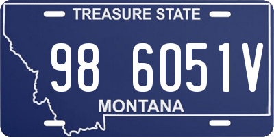 MT license plate 986051V