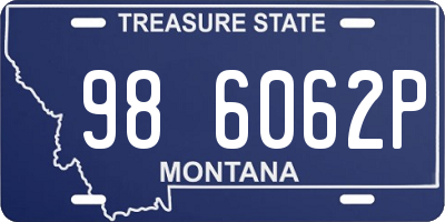 MT license plate 986062P