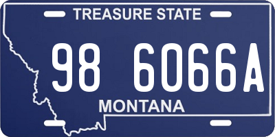 MT license plate 986066A