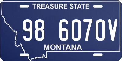 MT license plate 986070V