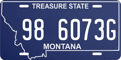 MT license plate 986073G