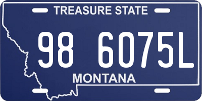 MT license plate 986075L