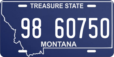 MT license plate 986075O