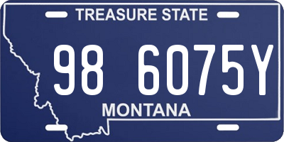 MT license plate 986075Y