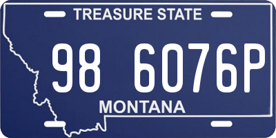 MT license plate 986076P