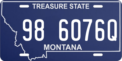 MT license plate 986076Q