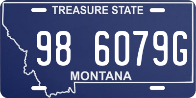 MT license plate 986079G