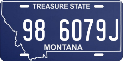 MT license plate 986079J