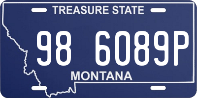 MT license plate 986089P