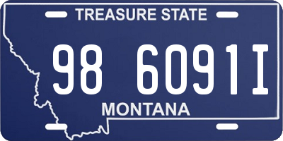 MT license plate 986091I