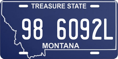 MT license plate 986092L