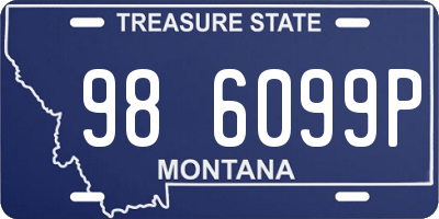 MT license plate 986099P