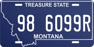 MT license plate 986099R