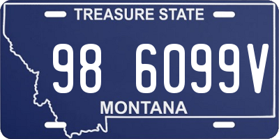 MT license plate 986099V