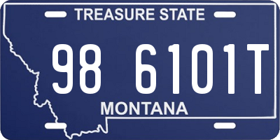 MT license plate 986101T