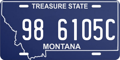 MT license plate 986105C